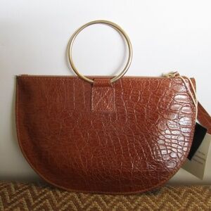 NEW! with tags Punto Fibbia Italian Leather Envelope Purse/Wristlet